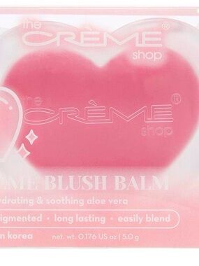 The Crème Shop Pink Heart Blush Balm - Hydrating Cheek Color set of 4!
